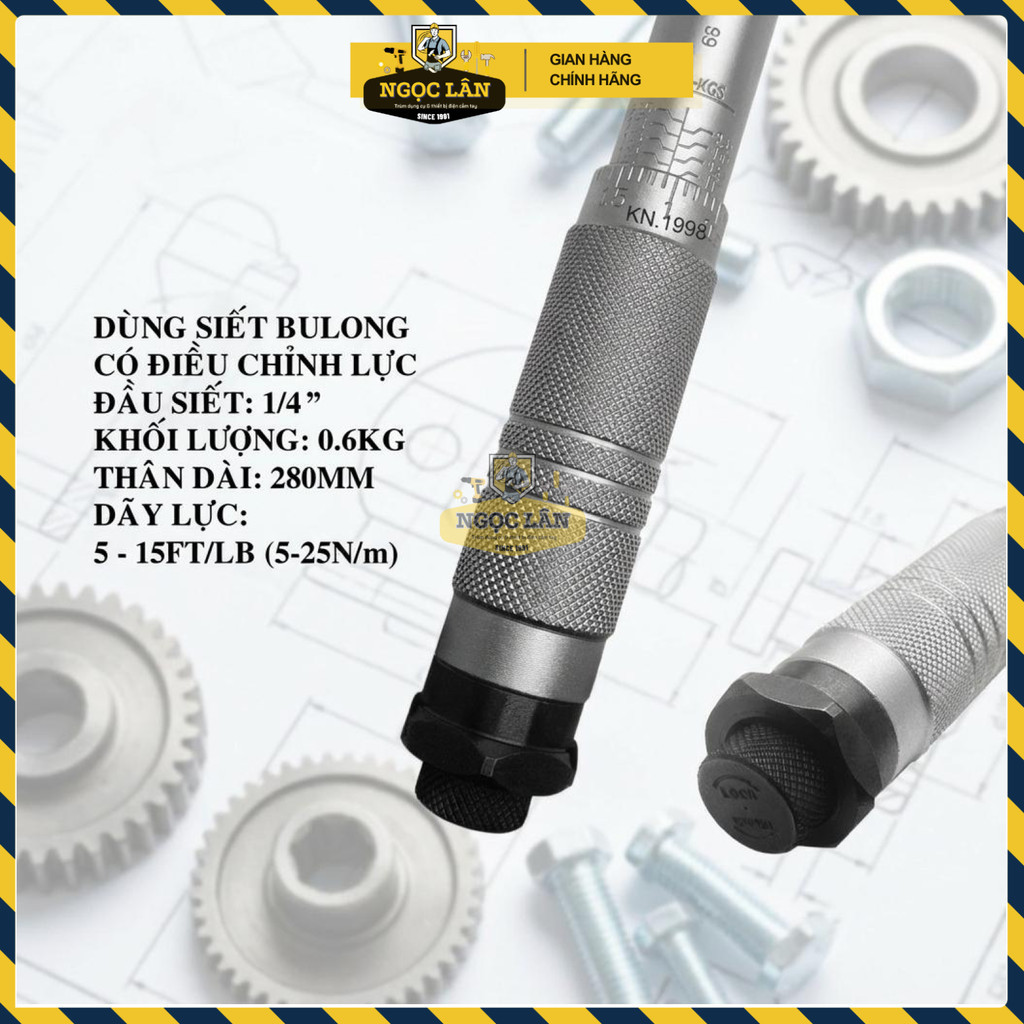 Cần Siết Chỉnh Lực Licota 1/4" 5-25Nm Chính hãng CR-V - Ảnh 6