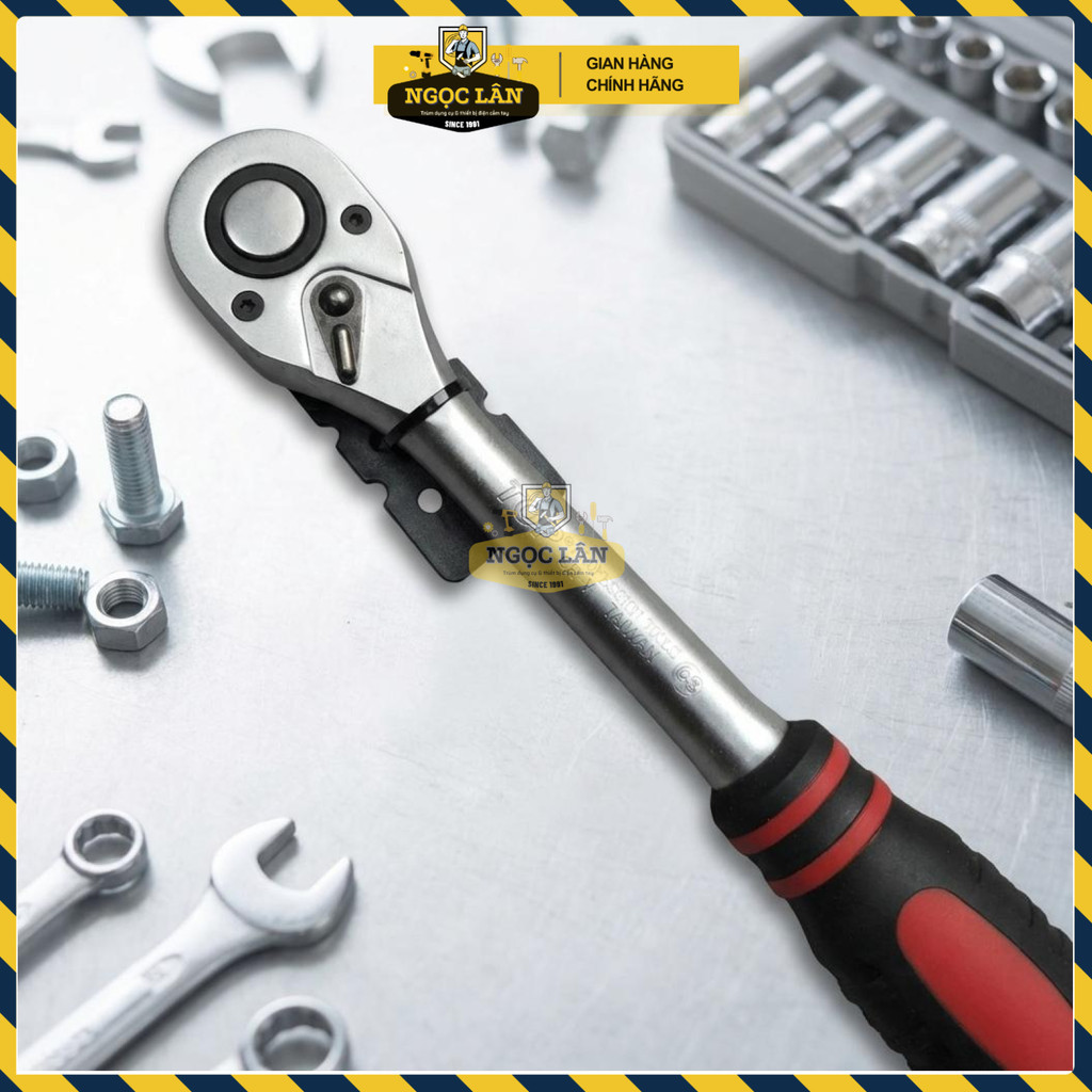 Cần Siết Tự Động TOP 1/2 Inch 45 Răng Chính Hãng Cán Chống Trượt - Ảnh 6