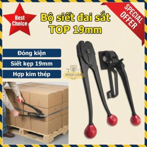 Bộ Siết Đai Sắt Top Chính Hãng 3/4 inch (19mm) Kẹp Chặt