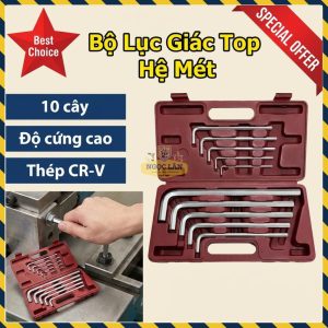 Bộ Lục Giác Top 10 Cây Hệ Mét Chính Hãng Cao Cấp