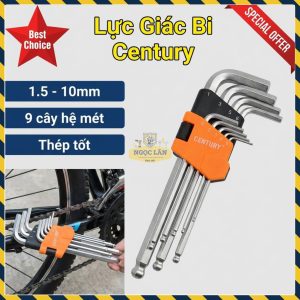 Bộ Lục Giác Bi Century 9 Cây Cao Cấp Hệ Mét