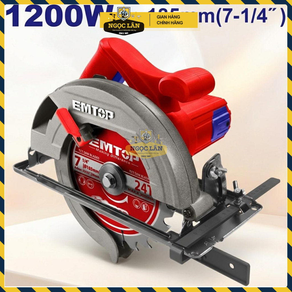 Máy Cưa Gỗ Điện Emtop 185mm ECSW1855 - Ảnh 2